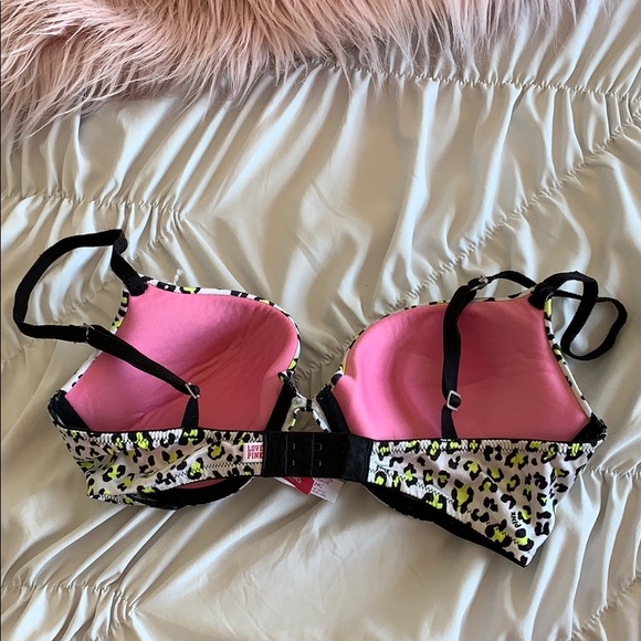 Leopard Push up PINK bra - Picture 2 of 3